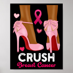 Poster Crush Cancer Du Sein En Octobre Nous Portons Rose