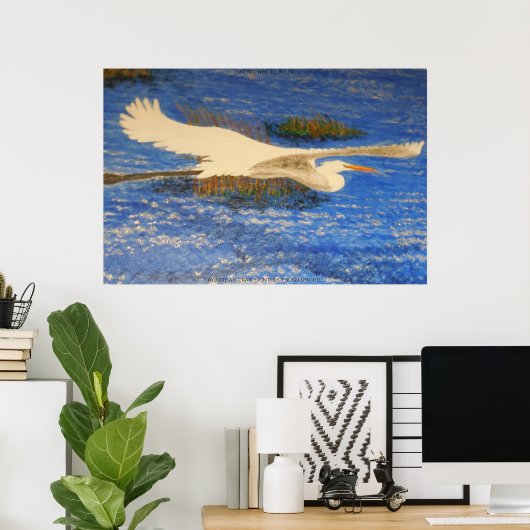 Poster Crusin blanc (Bureau à domicile)