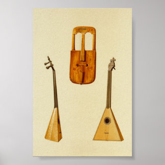 Poster Crwth galloise, Balalaika russe