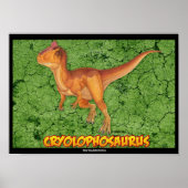 Poster Cryolophosaurus (Devant)