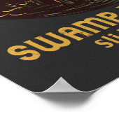 Poster Cryptid de monstre de marécage de l'île de Miel (Coin)