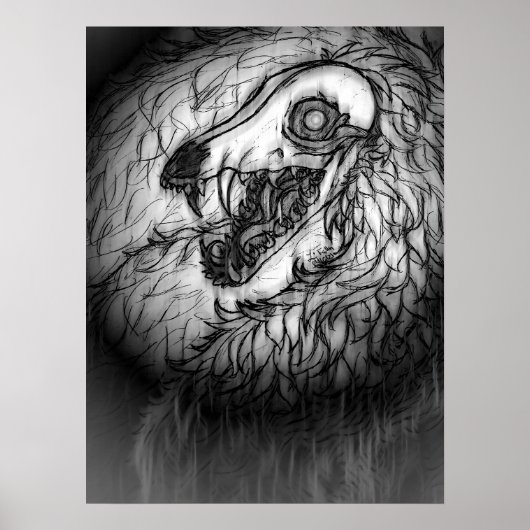 Poster Cryptid: Snow Wasset Sketch (Devant)