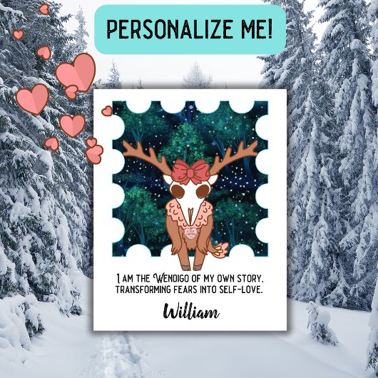 Poster Cryptid Wendigo Motivationnel