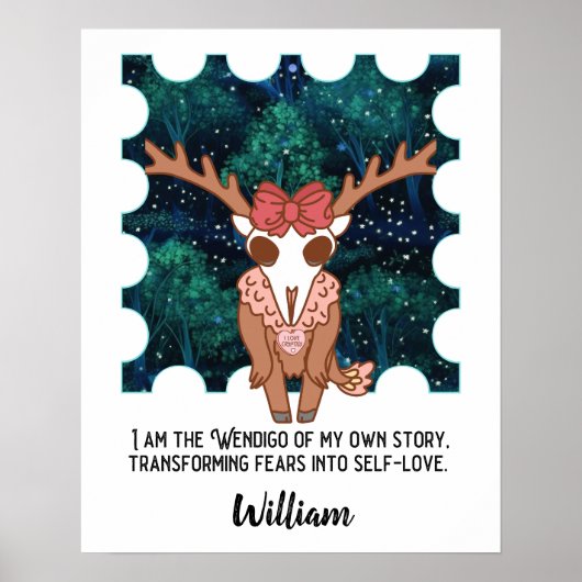 Poster Cryptid Wendigo Motivationnel (Devant)