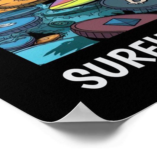 Poster Crypto de surf (Coin)