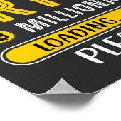 Poster Crypto Millionaire Chargement Crypto Bitcoin (Coin)