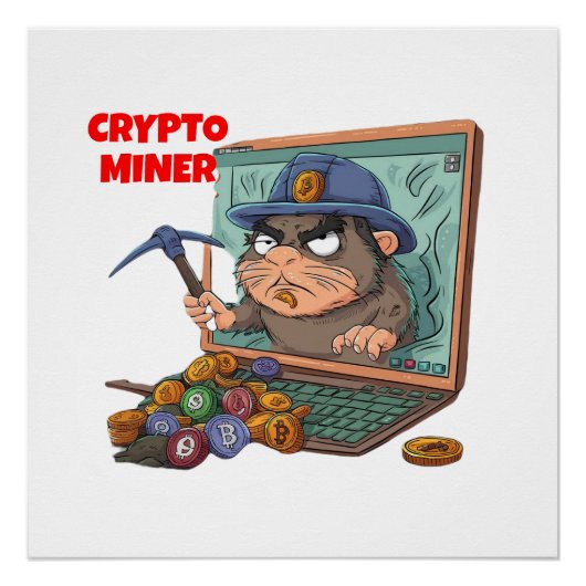 Poster Crypto Miner (Devant)