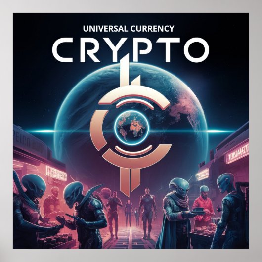 Poster Crypto Planet (Devant)