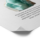 Poster Crystal Amazonite Signification (Coin)