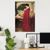 Poster Crystal Ball par John Waterhouse (Bureau à domicile)