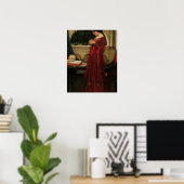 Poster Crystal Ball Woman Waterhouse Peinture (Bureau à domicile)