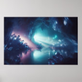 Poster Crystal Cave Dreamcore Espace Liminal Art Surreal (Devant)