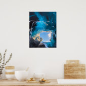 Poster Crystal Cave, Vatnajokull Icefield, Sud de l'Islan (Cuisine)