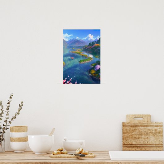 Poster Crystal Clear Mountain Lake (Cuisine)