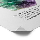 Poster Crystal Fluorite Signification (Coin)