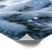 Poster Crystal Fox Winter Pines (Coin)