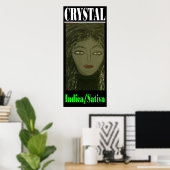 POSTER CRYSTAL INDICA SATIVA (Bureau à domicile)
