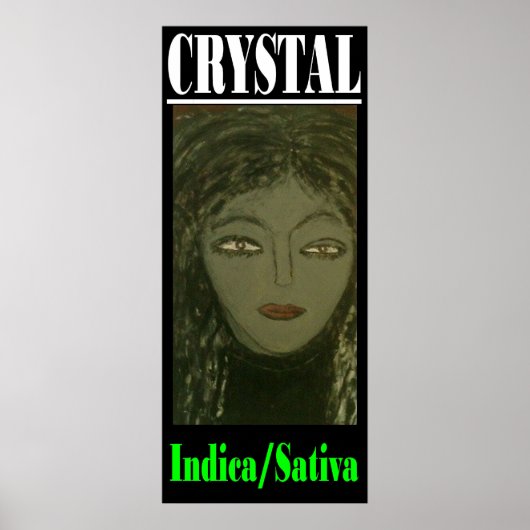 POSTER CRYSTAL INDICA SATIVA (Devant)