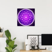 Poster Crystal Mandala (Bureau à domicile)