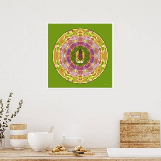 Poster Crystal Mandala 1 (Cuisine)