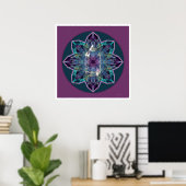 Poster Crystal Mandala 3 (Bureau à domicile)