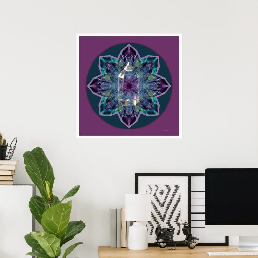 Poster Crystal Mandala 3 (Bureau à domicile)