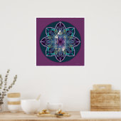 Poster Crystal Mandala 3 (Cuisine)
