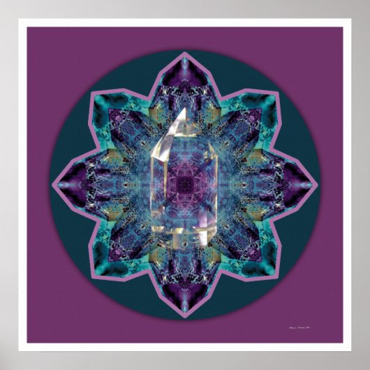 Poster Crystal Mandala 3 (Devant)