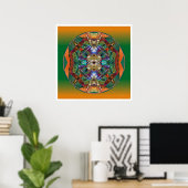 Poster Crystal Mandala 5 (Bureau à domicile)