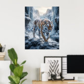 Poster Crystal Tiger Aube Gelée (Bureau à domicile)