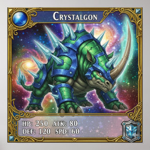 Poster Crystalgon Trading Card