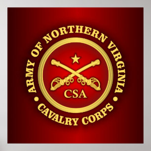 Poster CSC - Armée des corps de cavalerie de la Virginie