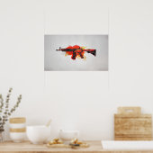 Poster CSGO M4A4 Howl Peinture (Cuisine)