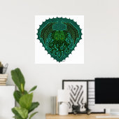 Poster Cthulhu Folie (Bureau à domicile)