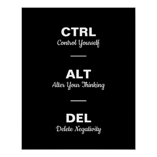 Poster Ctrl Alt Del Citations Motivation Citation (Devant)