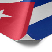 Poster Cuba - Drapeau d'agitation - (Coin)
