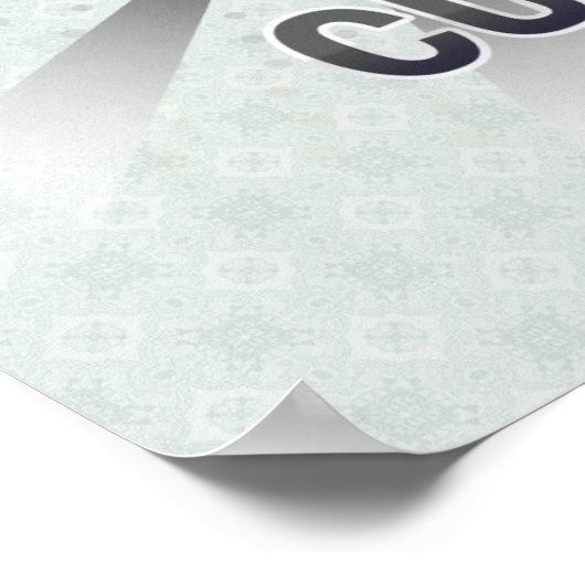 Poster Cuba Flag Map 2.0 (Coin)