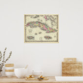 Poster Cuba, Jamaïque Et Porto Rico (Cuisine)