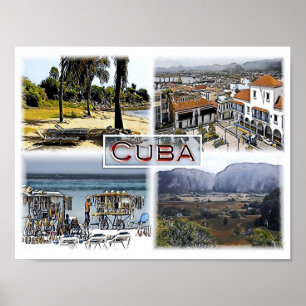 Poster Cuba - Mosaïque -