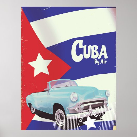 Poster Cuba par avion (Devant)