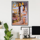 Poster Cuba vintage - (Bureau à domicile)