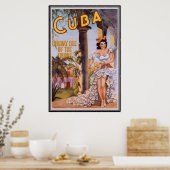 Poster Cuba vintage - (Cuisine)