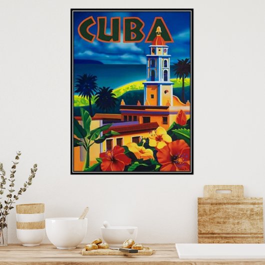 Poster Cuba vintage - (Cuisine)