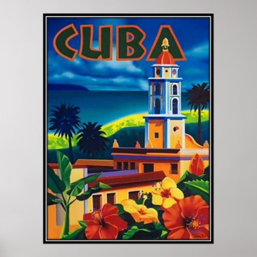 Poster Cuba vintage - (Devant)