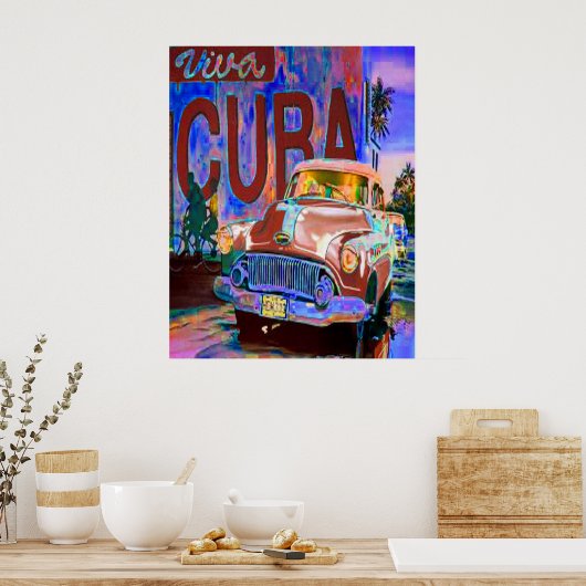 POSTER CUBAN BUICK (Cuisine)