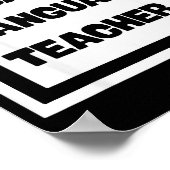 Poster Cuban Language Teacher  (Coin)