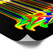 Poster cube coloré impressionnant graphique (Coin)