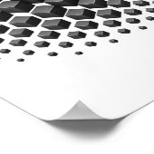 Poster Cube de métal ondulant (Coin)