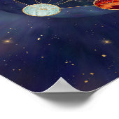 Poster Cube de Metatron Chakras Géométrie sacrée (Coin)