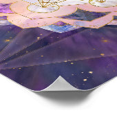 Poster Cube de Metatron dans le lotus de Gemstone (Coin)